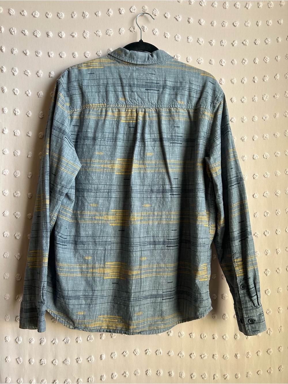 Prana Men’s Broderick Slim Long Sleeve Button Up Sz M Blue - Picture 2 of 3